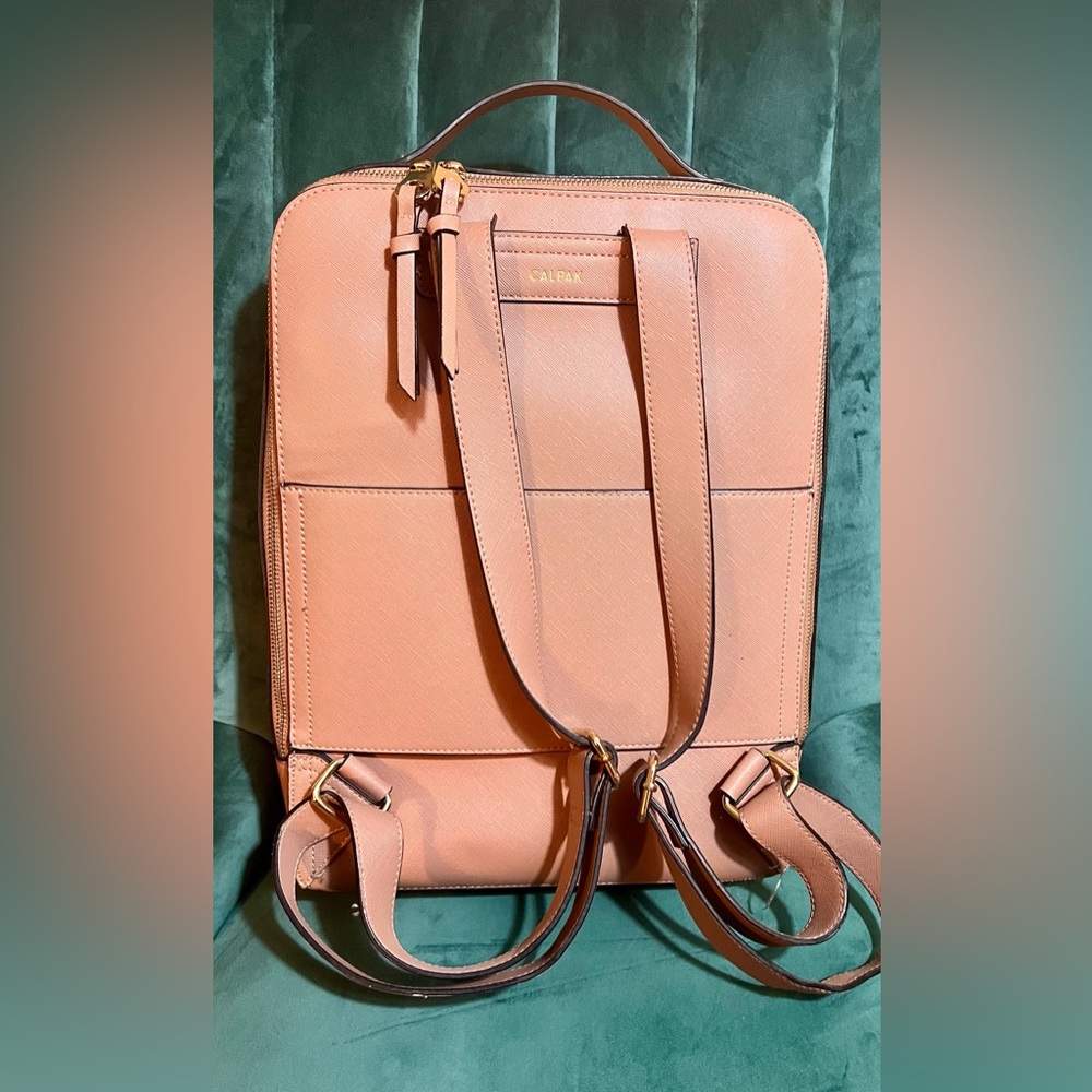 Calpak Caramel Backpack with Stitch Detail-EXCELLENT CONDITION! - Picture 5 of 16